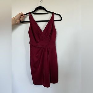 Burgundy Cocktail Dress